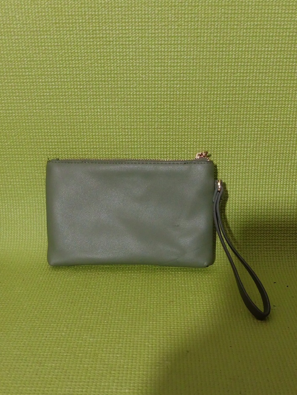 a new day Olive Green Wristlet Clutch with Detachable Strap